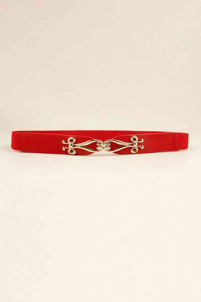 Alloy Buckle Elastic Belt