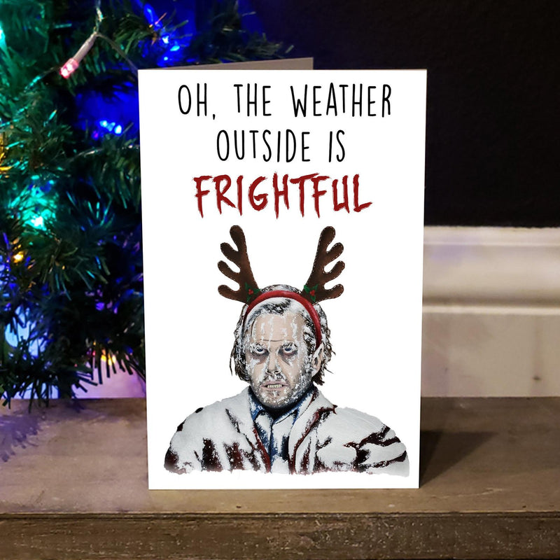 gorenaments Shining Horror Funny Christmas Card Jack Nicholson - Darkest Hour Apparel
