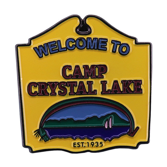 Darkest Hour Apparel Camp Crystal Lake Enamel Pin - Darkest Hour Apparel