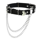 Darkest Hour Apparel Chained Heart Choker Collar - Darkest Hour Apparel