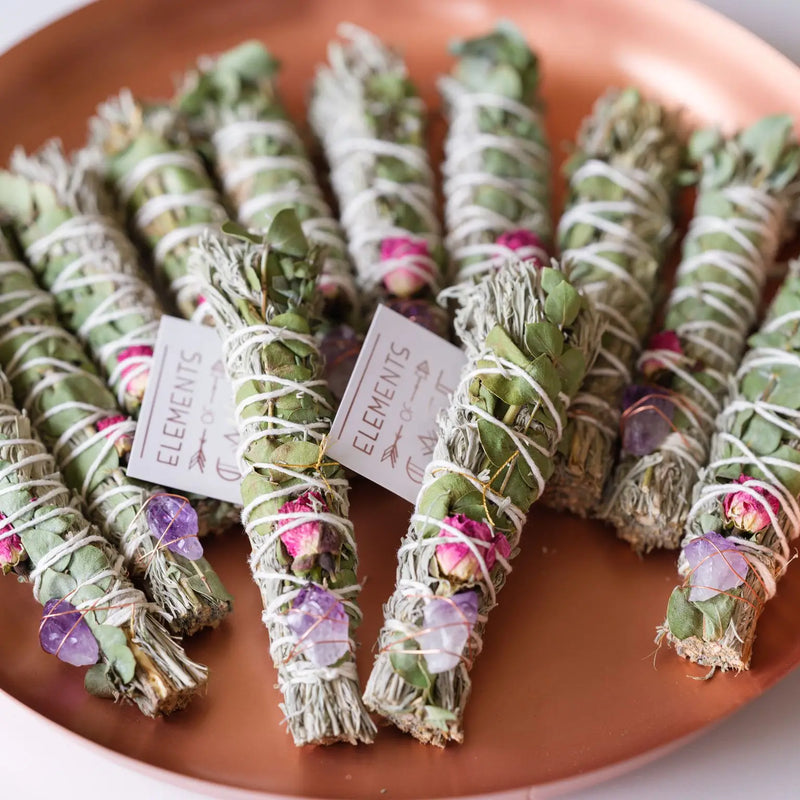 Eucalyptus Sage Smudge with label.