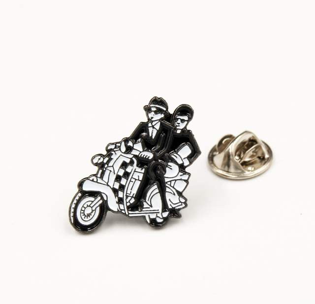 Darkest Hour Apparel Two Tone Scooter Enamel Pin - Ska! - Darkest Hour Apparel