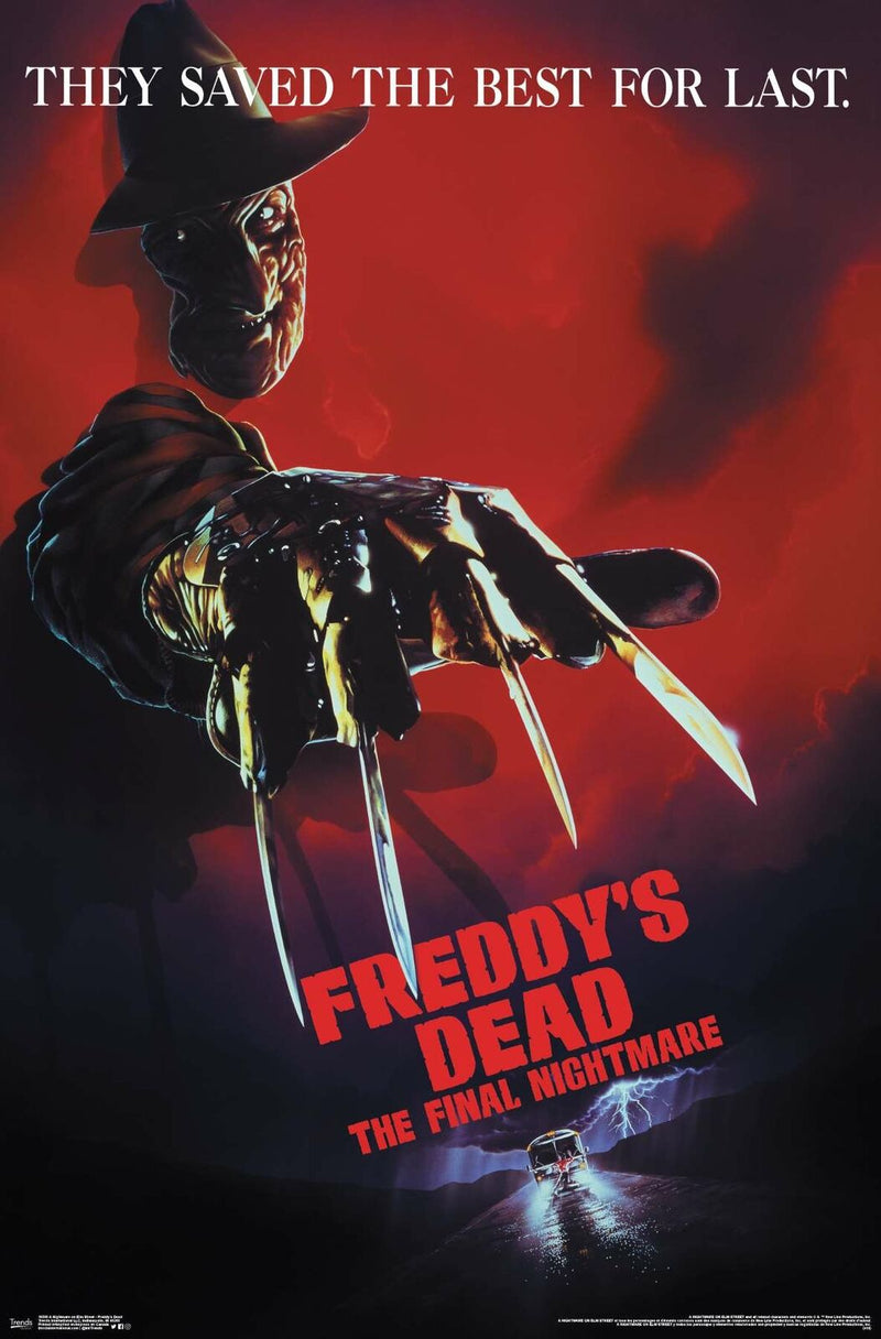 Black Ball Corp A Nightmare on Elm Street - Freddy's Dead Poster - 22.375" x 34" - Darkest Hour Apparel